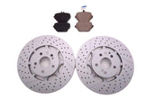 Mercedes E63 AMG S rear brake pads & rotors Low Dust TopEuro #2707
