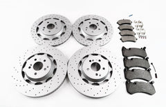 Mercedes E63 Amg S front rear brake pads & rotors TopEuro #2236