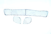 Bentley Continental Gt Gtc chrome front bumper grille 3pcs #1140