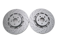 Mercedes E63 AMG S front brake disc rotors 2pcs TopEuro #2626