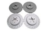 Mercedes Benz C63 Amg front & rear brake disc rotors TopEuro #2646