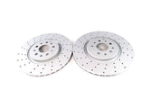 Maserati Levante front brake disc drilled rotors upgrade TopEuro #1223