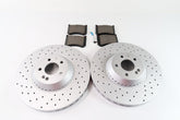 Mercedes S class S550 front brake pads and rotors TopEuro #667