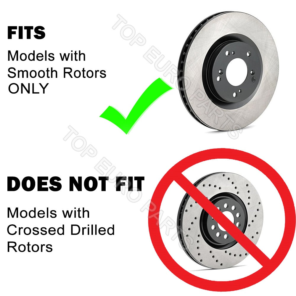 Maserati Levante front rear brake pads & rotors TopEuro #1575