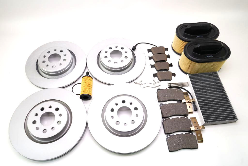 Maserati Ghibli Base brake pads rotors filters service kit 797