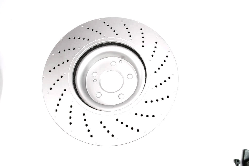 Mercedes C63 Amg front brake disc rotor 1pc TopEuro #1455