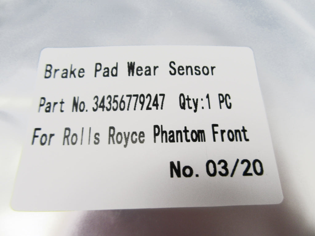 Rolls Royce Phantom front brake pad wear sensor 386