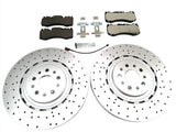 Maserati Quattroporte V8 Gts front brake pads + rotors LOW DUST TopEuro #613