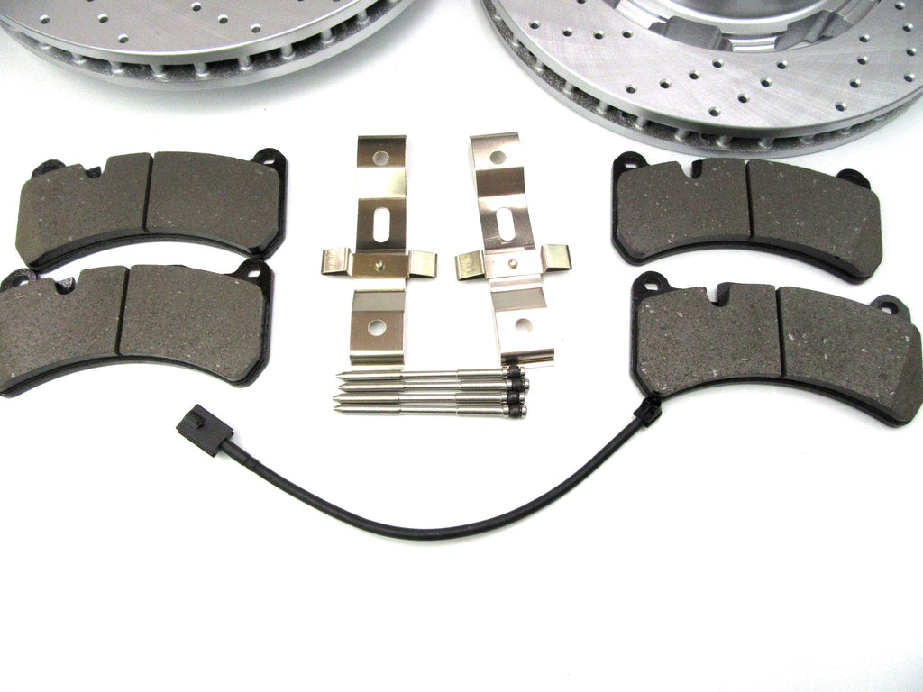 Maserati GranTurismo Gt front brake pads & rotors TopEuro #605 LOW DUST