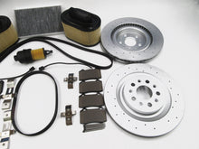 Load image into Gallery viewer, Maserati Ghibli Quattroporte brake pads rotors filters belts service kit 333