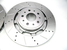 Load image into Gallery viewer, Maserati GranTurismo Gt front brake pads + rotors drilled &amp; slotted 606