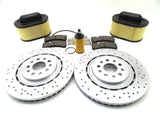 Maserati Ghibli Quattroporte front brake pads rotors filters service kit #871