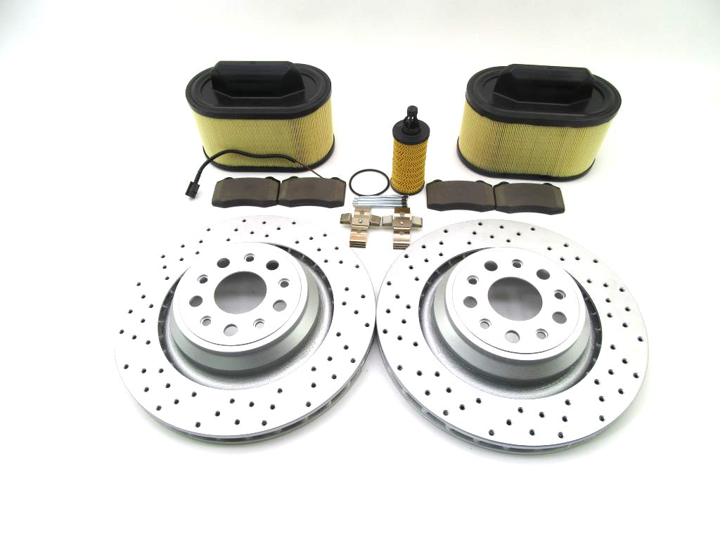 Maserati Ghibli Quattroporte rear brake pads rotors filters 877