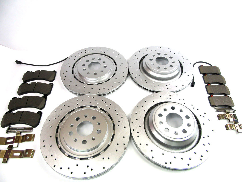 Maserati Ghibli Quattroporte 2014-16 front rear brake pads & rotors 519