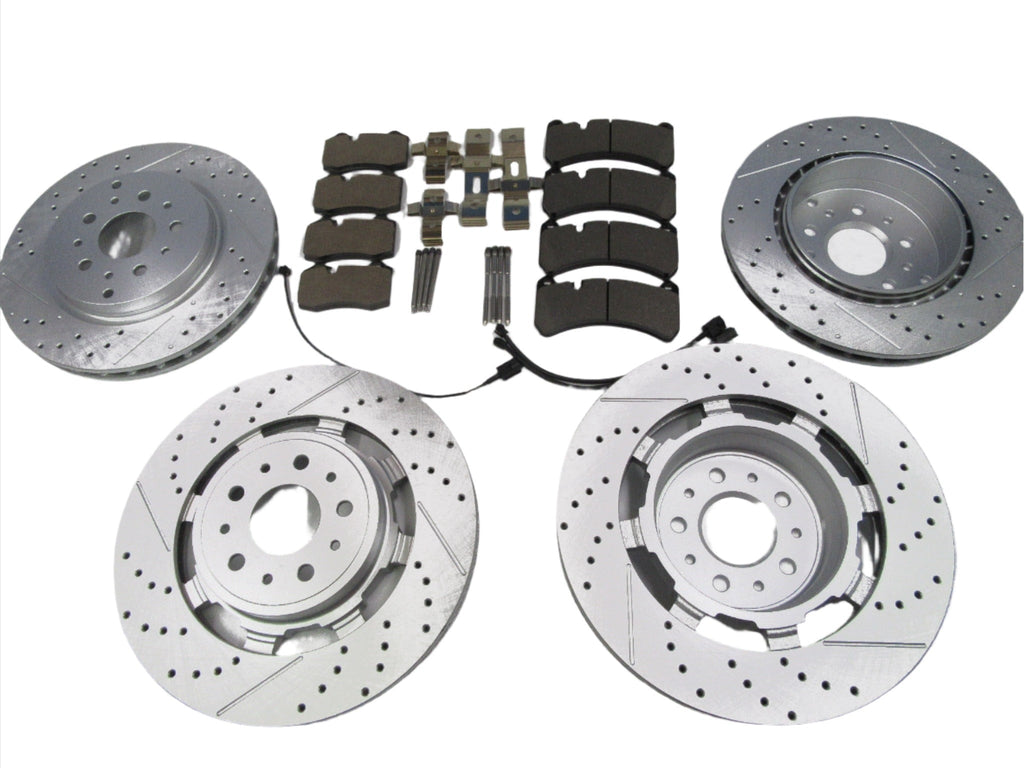 Maserati GranTurismo Gt front rear brake pads and rotors set TopEuro #344