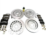 Maserati Ghibli Quattroporte 17-24 front rear brake pads & rotors FREE OIL FILTER #529