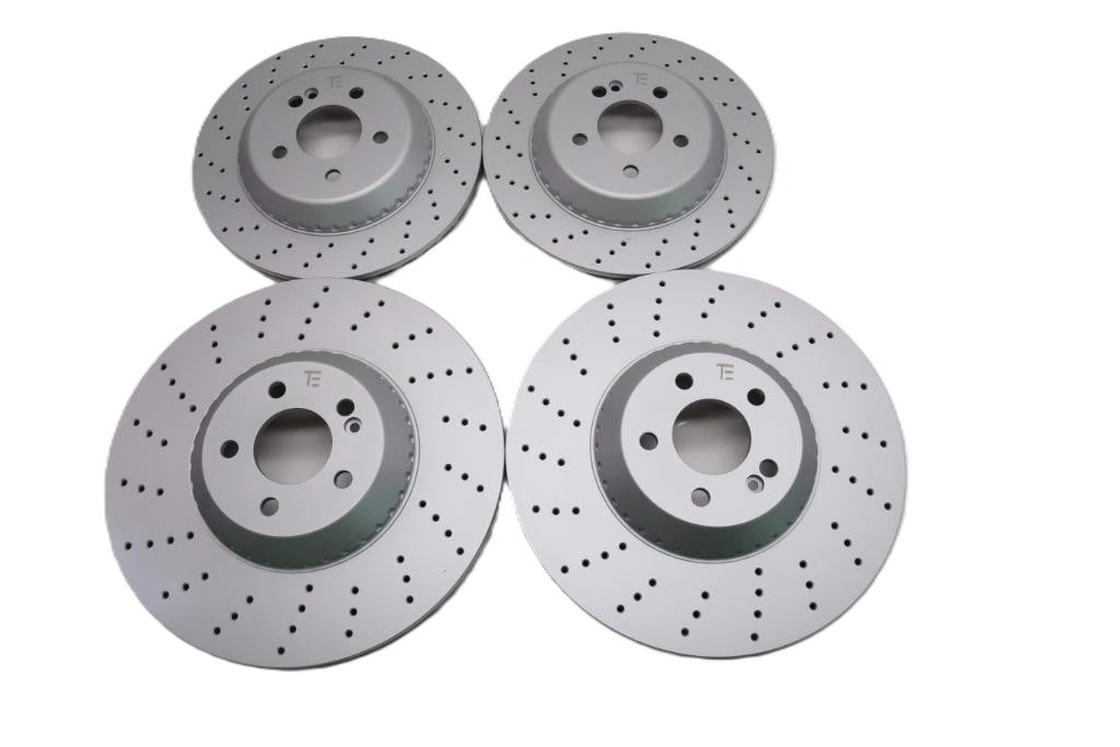 Mercedes S Class S550 S560 S450 front & rear brake rotors TopEuro #2714