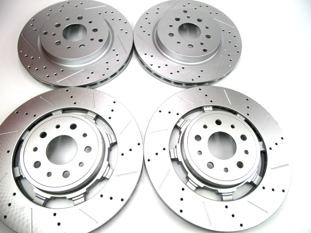 Maserati Gran Turismo Gt front rear brake rotors set 4pcs 323