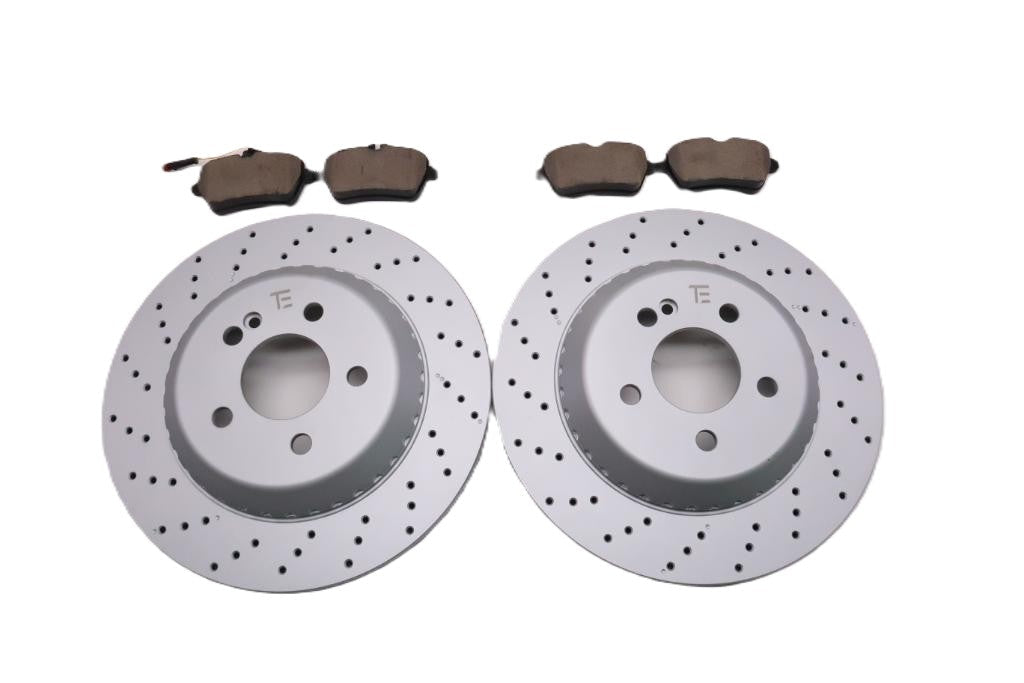 Mercedes S class S550 S560 S450 rear brake pads & rotors TopEuro #2715
