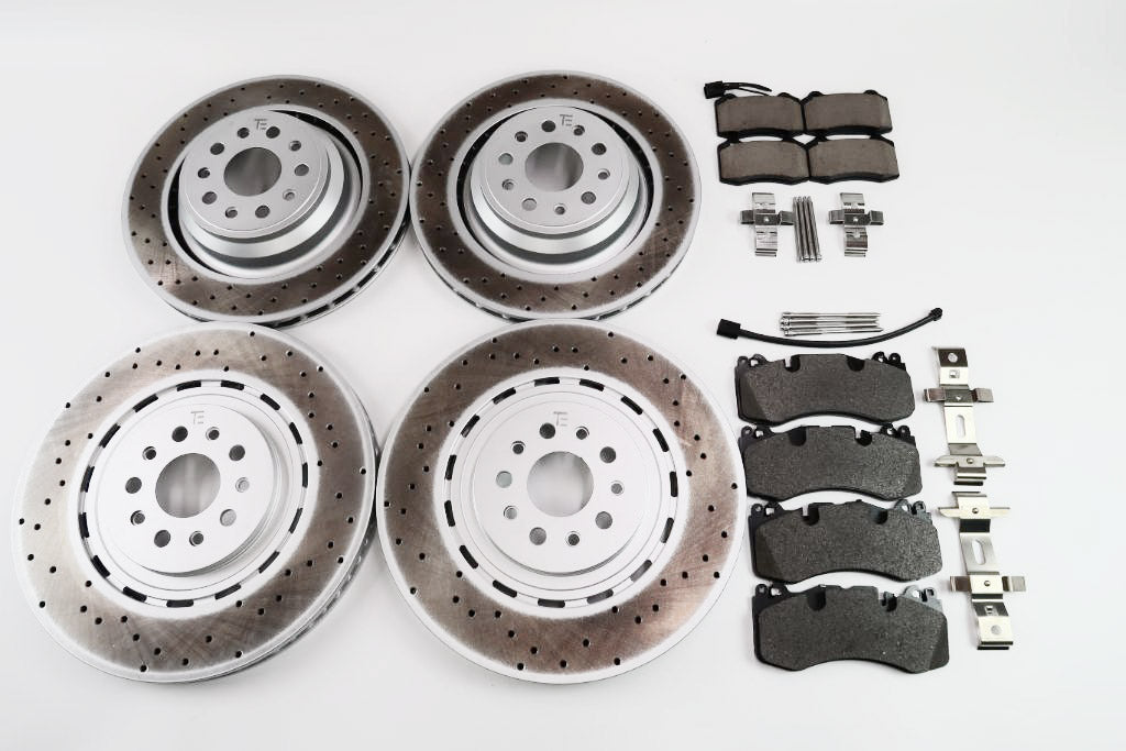 Maserati Quattroporte GTS 3.8 V8 front rear brake pads & rotors  1553