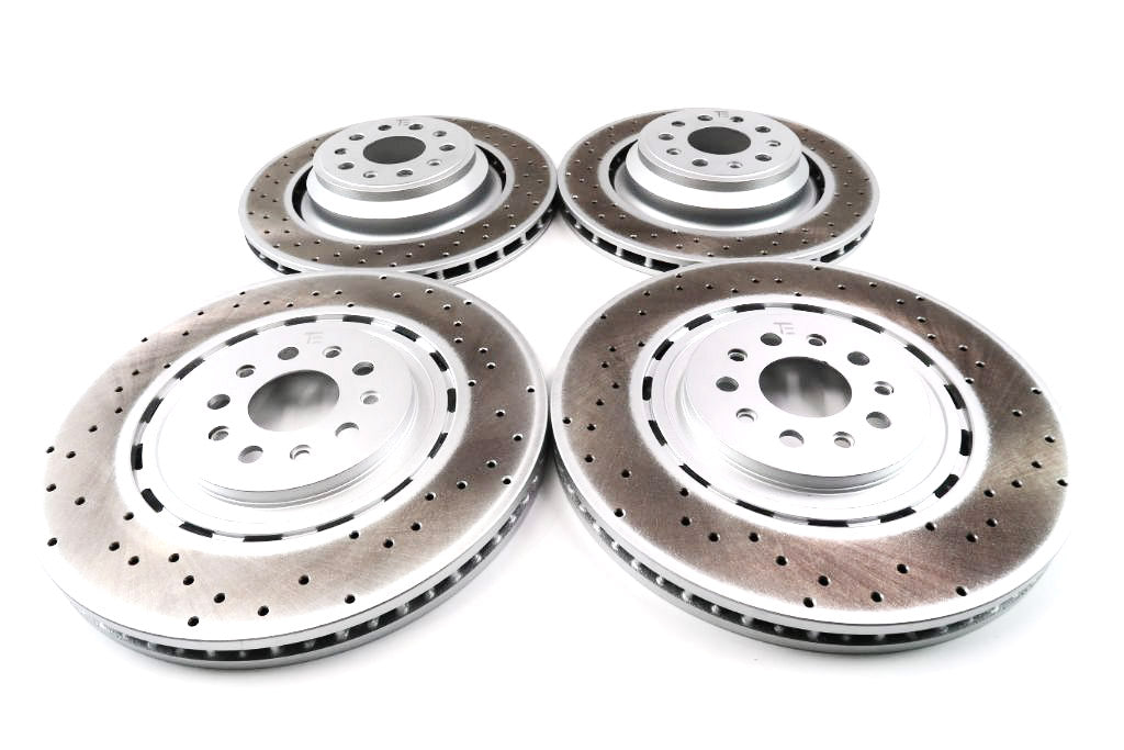 Maserati Quattroporte GTS 3.8 front rear brake disk rotors TopEuro #1554