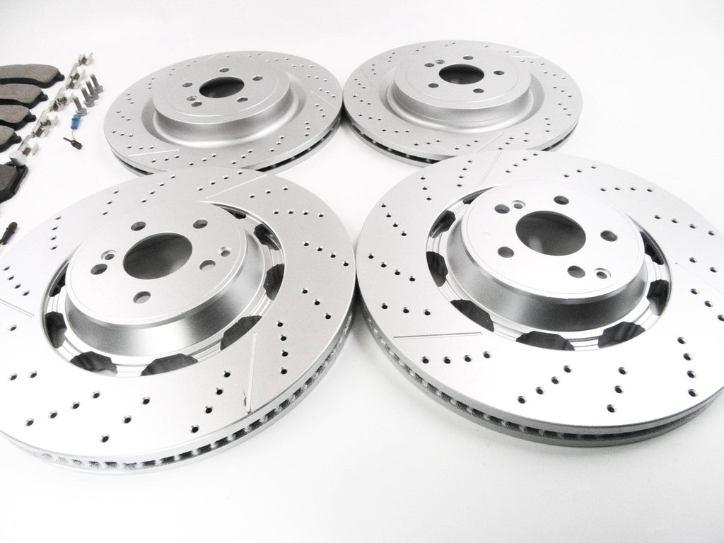 Mercedes Benz C63s C63 Amg front rear brake pads & rotors TopEuro #1616