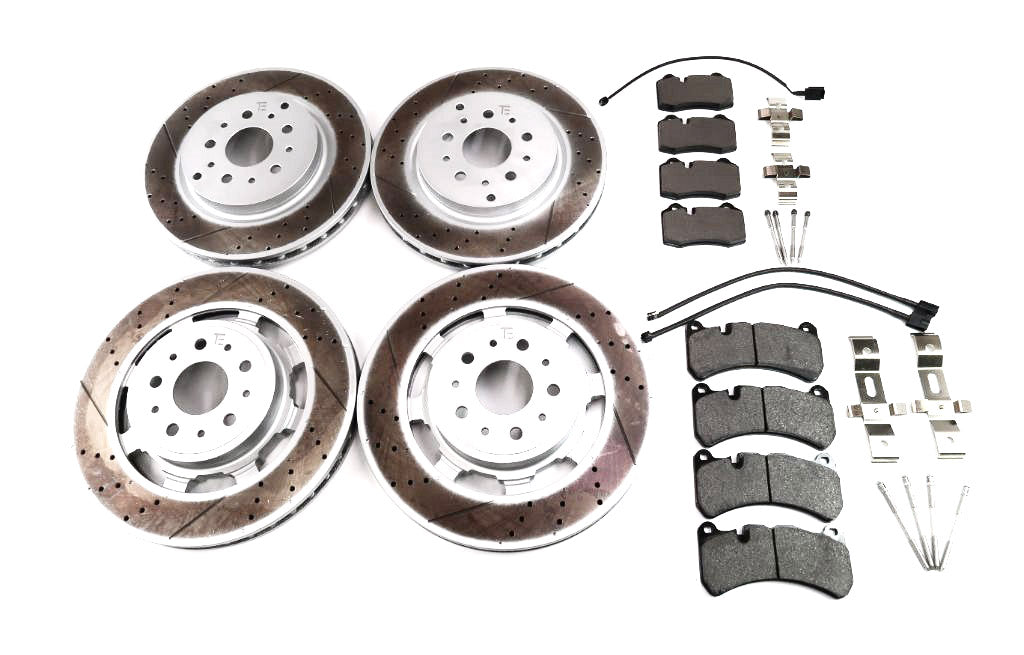 Maserati GranTurismo Gran Turismo Gt front rear brake pads rotors TopEuro #1642