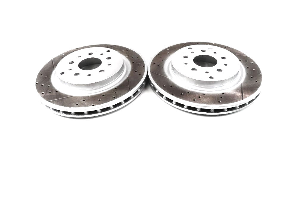 Maserati GranTurismo Gran Turismo Gt rear brake disc rotors TopEuro #1468