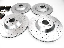 Load image into Gallery viewer, Mercedes S class S550 front and rear brake pads &amp; rotors 665