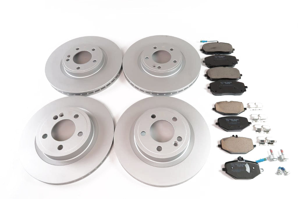 Mercedes G wagon G550 G500 front rear brake pads & rotors TopEuro #1724