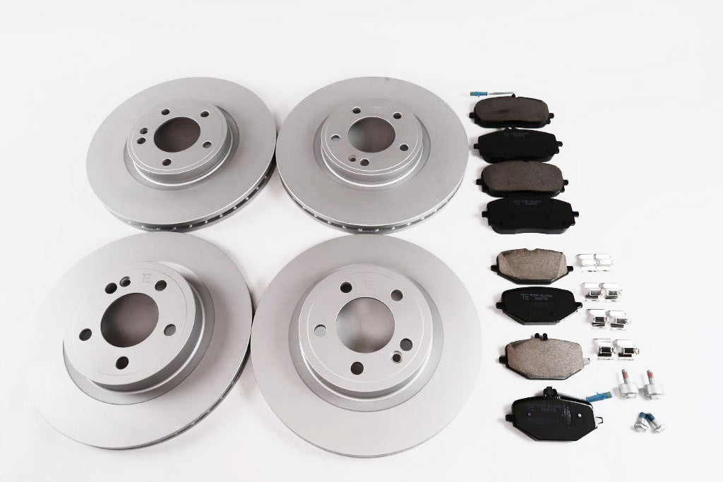 Mercedes G wagon G550 G500 front rear brake pads & rotors TopEuro #1724