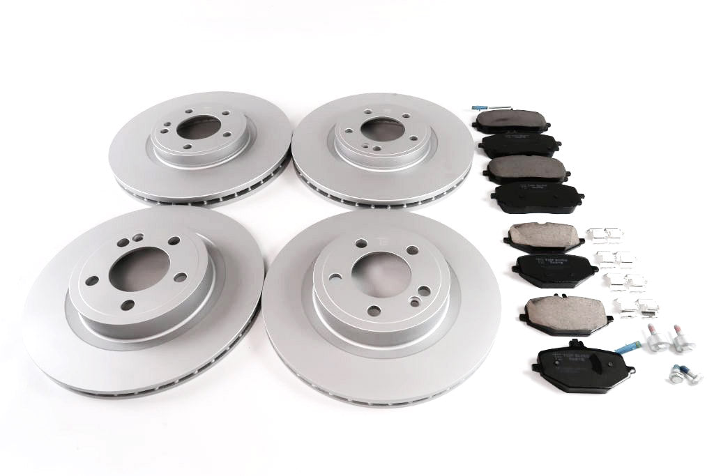 Mercedes G wagon G550 G500 front rear brake pads & rotors TopEuro #1724