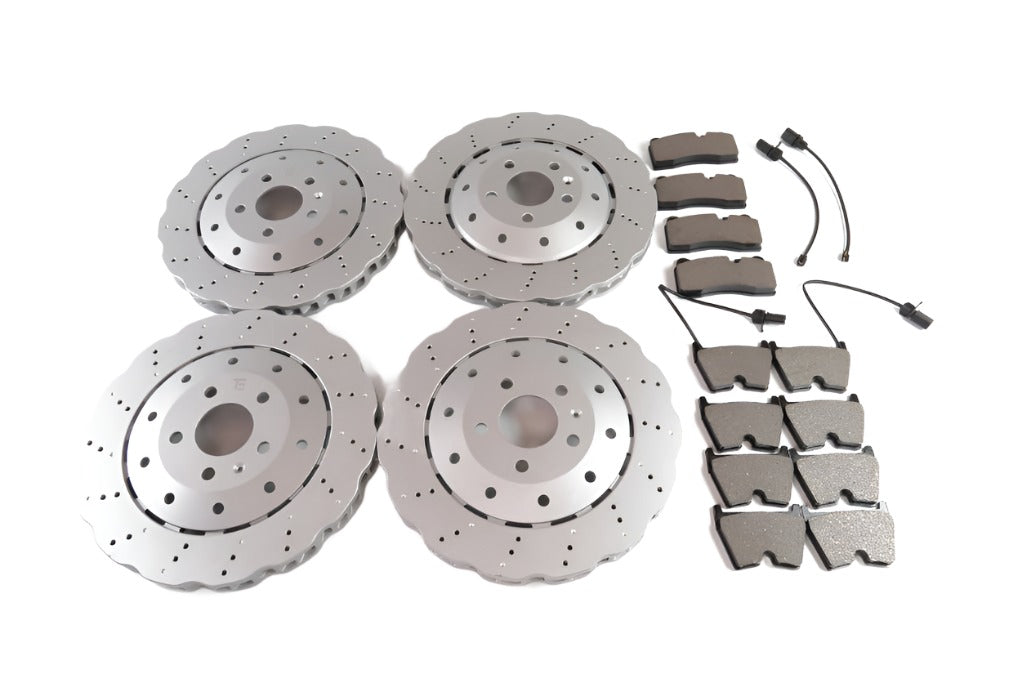 TopEuro Lamborghini Huracan R8 Rs5 front rear brake pads & rotors #1713