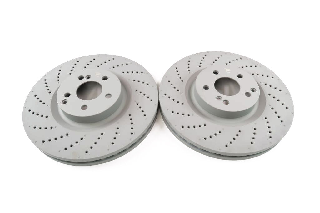 Mercedes C63 Amg front brake disc rotors 2pcs TopEuro #1928