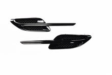 Load image into Gallery viewer, Bentley Continental Gt Gtc black left &amp; right fender air vent grill 2pcs #1855