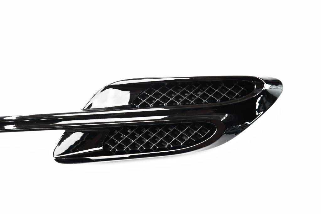 Bentley Continental Gt Gtc black left & right fender air vent grill 2pcs #1855