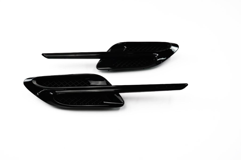 Bentley Continental Gt Gtc black left right fender air vent grill 2pcs #1873