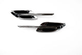 Bentley Continental Gt Gtc chrome left right fender air vent grill 2pcs #1876