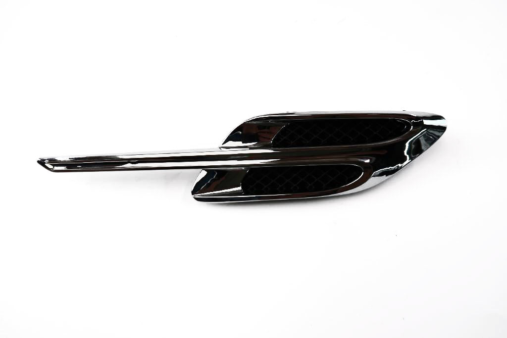 Bentley Continental Gt Gtc chrome left fender air vent grill 1pc #1878