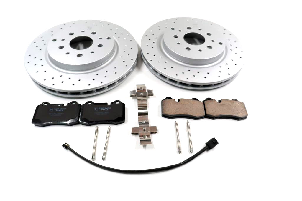 Maserati GranTurismo Gran Turismo Gt rear brake pads rotors TopEuro #1808