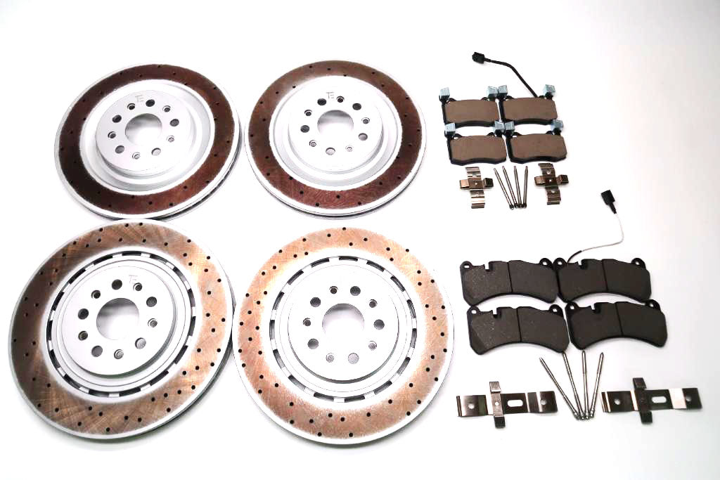 Maserati Ghibli Modena Quattroporte front rear brake pads & rotors #1880