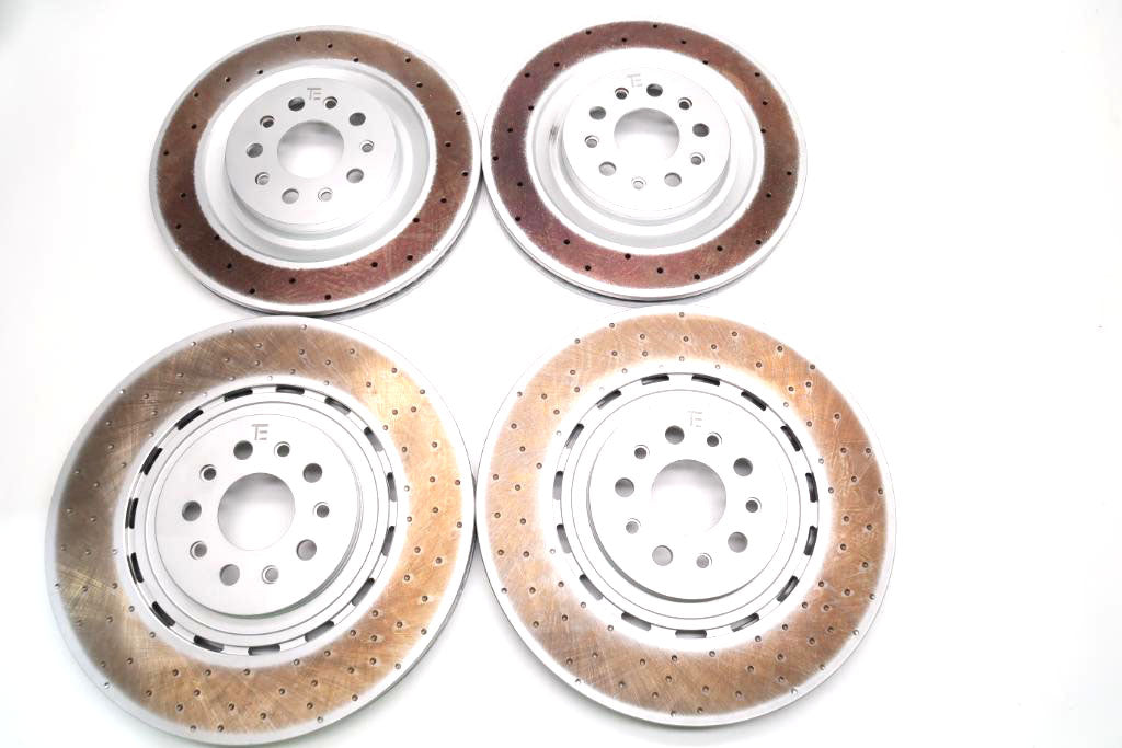 Maserati Ghibli 3.8 Trofeo front rear brake disc rotors TopEuro #1891