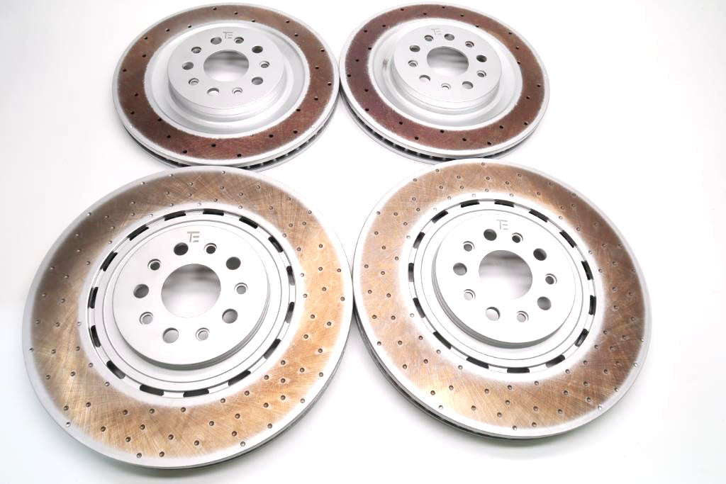 Maserati Ghibli 3.8 Trofeo front rear brake disc rotors TopEuro #1891