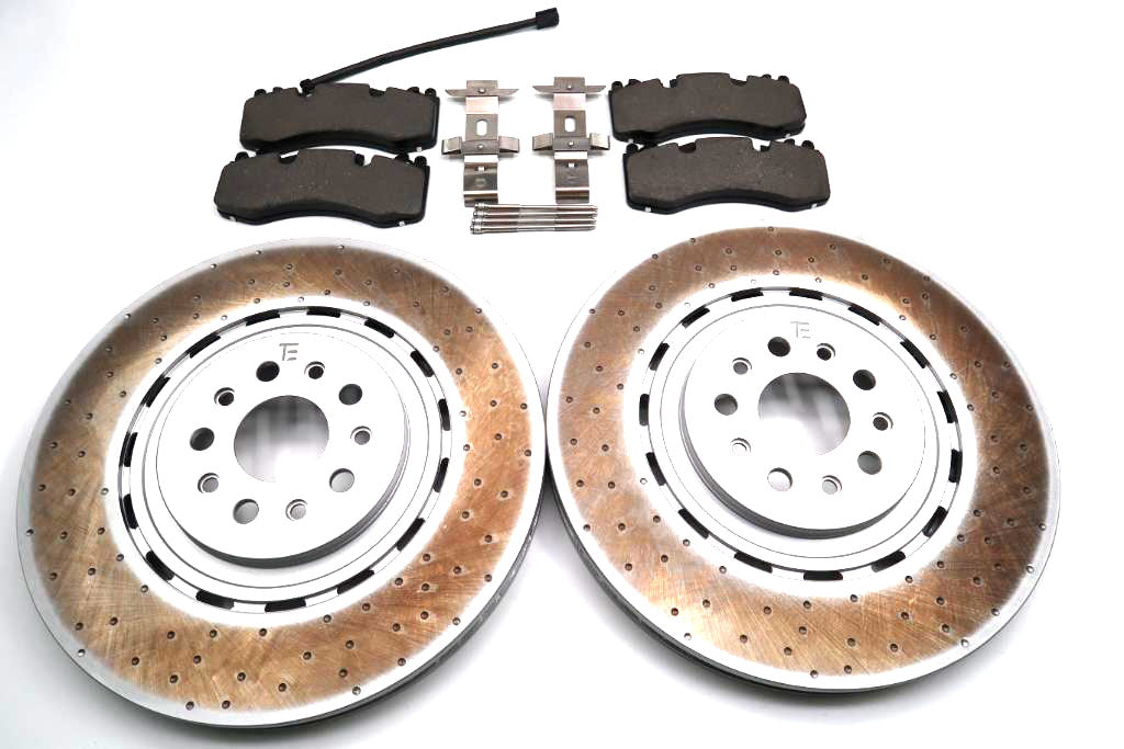 Maserati Ghibli 3.8 Trofeo front brake pads & rotors TopEuro #1892