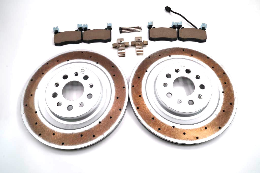 Maserati Ghibli 3.8 Trofeo rear brake pads & rotors TopEuro #1895