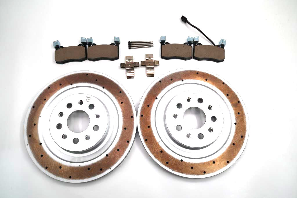 Maserati Ghibli 3.8 Trofeo rear brake pads & rotors TopEuro #1895