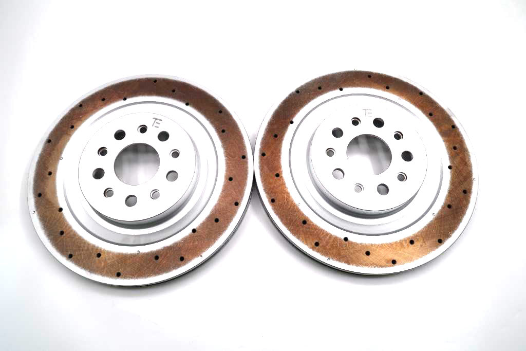 Maserati Ghibli 3.8 Trofeo rear brake disc rotors TopEuro #1896