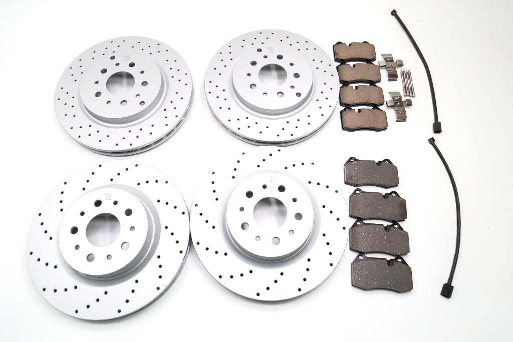 Maserati GranTurismo Quattroporte front rear brake pads rotors TopEuro #1930