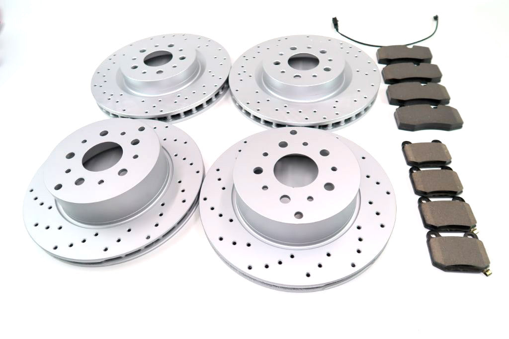 Maserati Quattroporte front rear brake pads & rotors TopEuro #1084