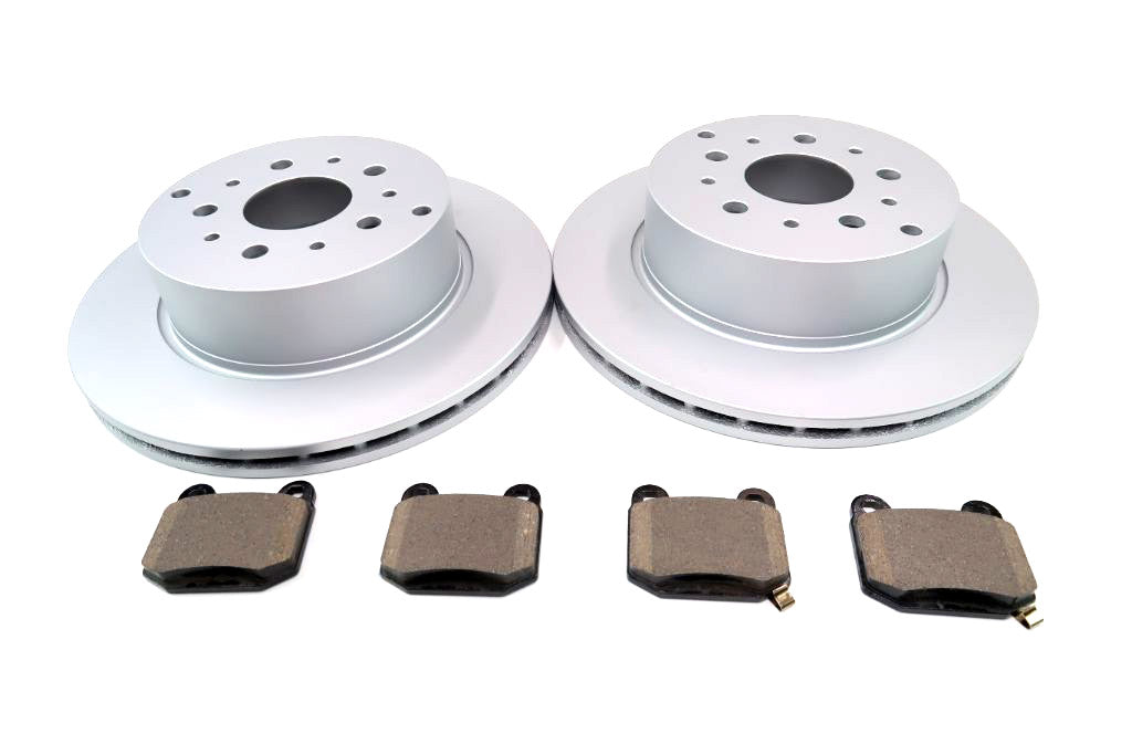 Maserati Quattroporte rear brake pads & rotors smooth TopEuro #1092